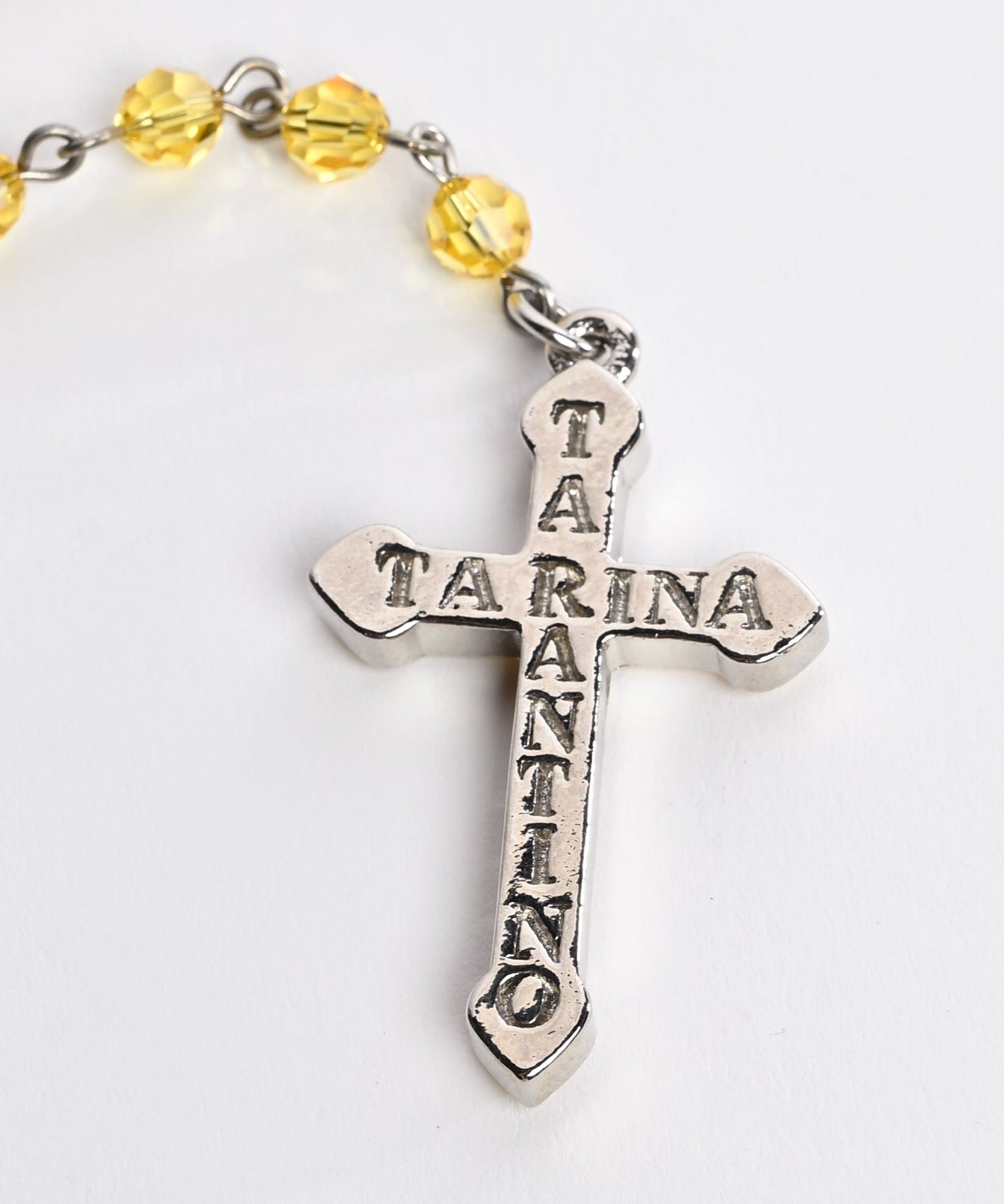 Crystal Rosary Necklace