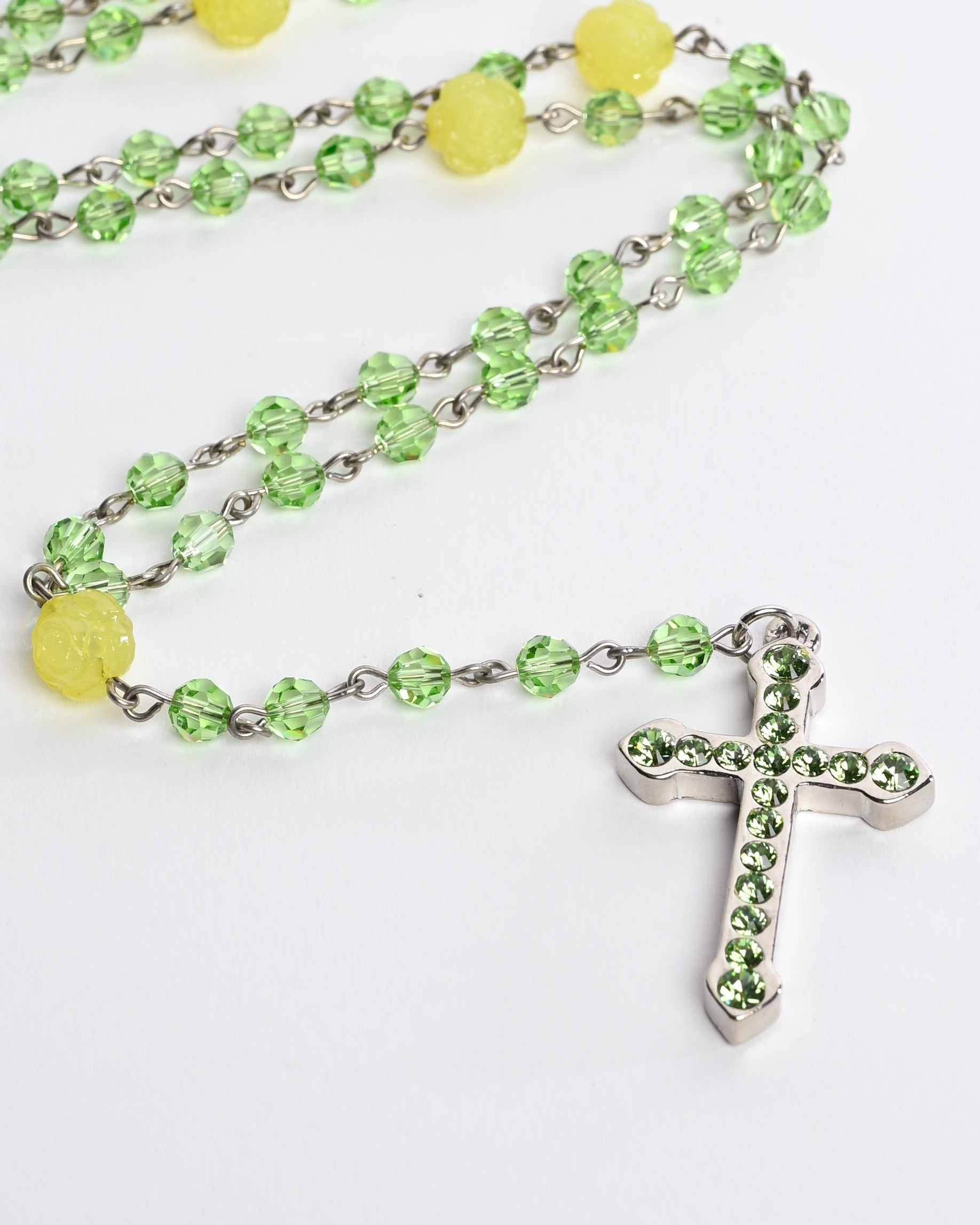 Crystal Rosary Necklace