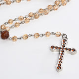 Crystal Rosary Necklace
