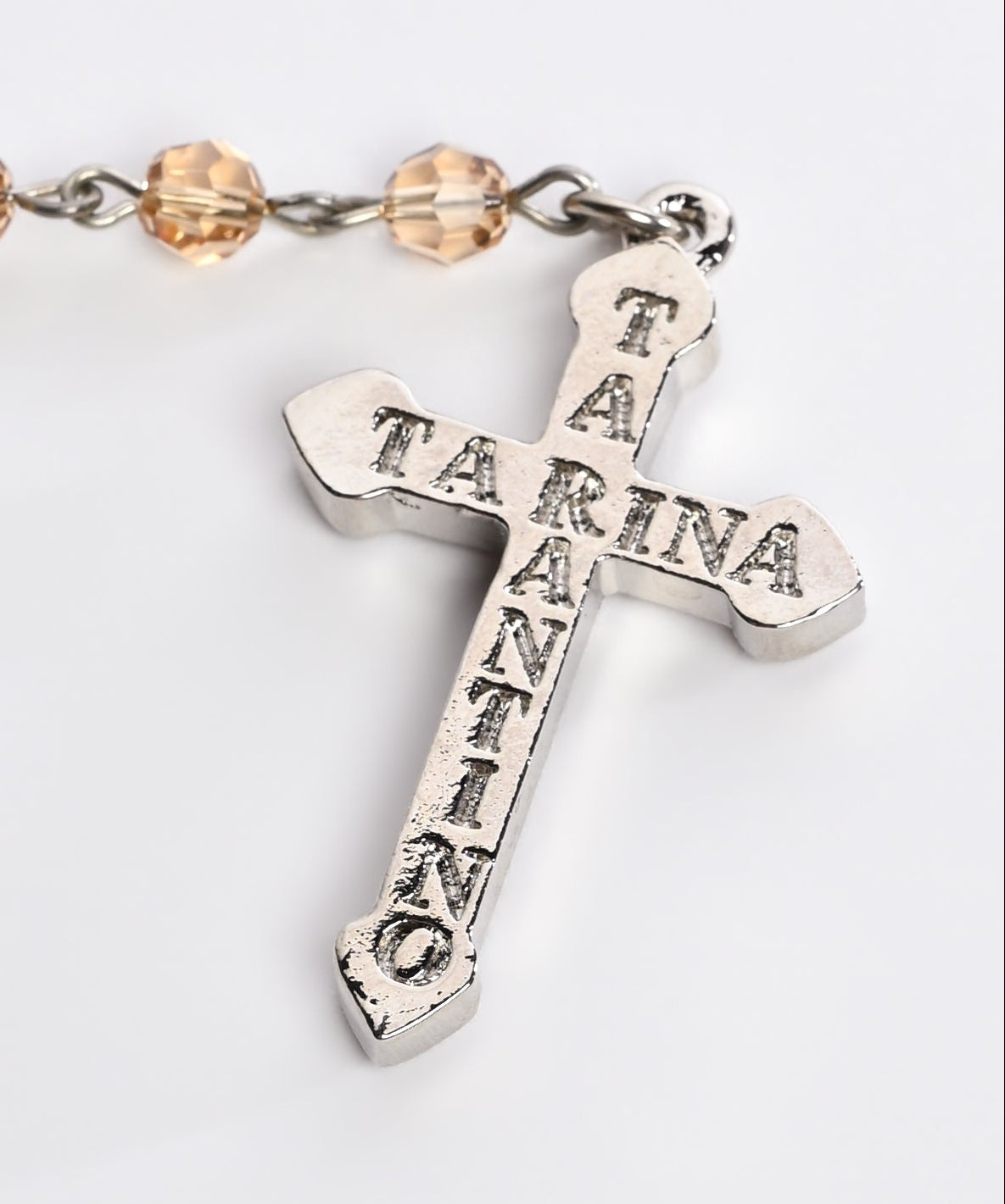 Crystal Rosary Necklace