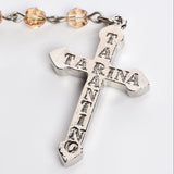 Crystal Rosary Necklace