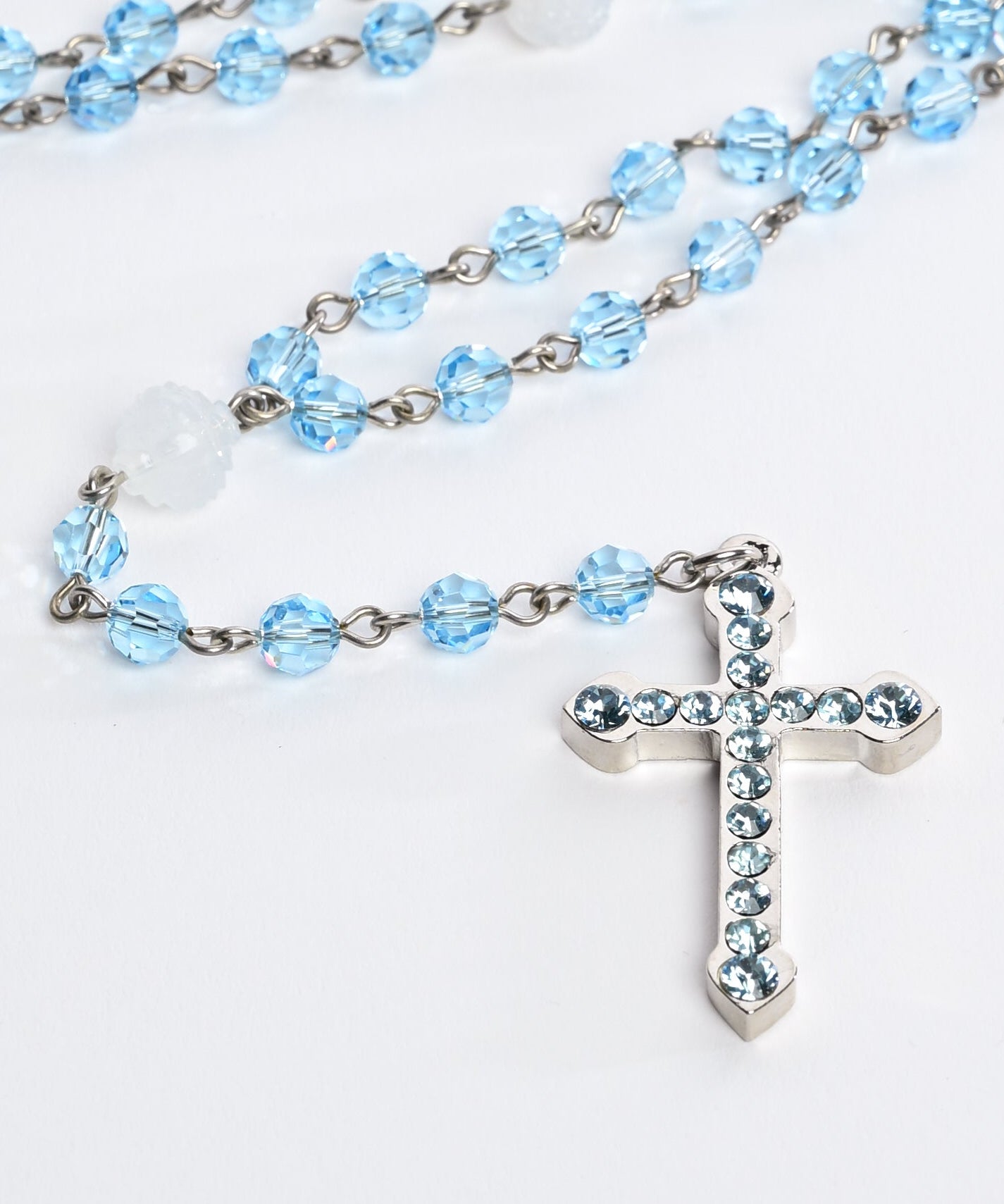 Crystal Rosary Necklace
