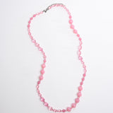 Carved Rose Long Necklace