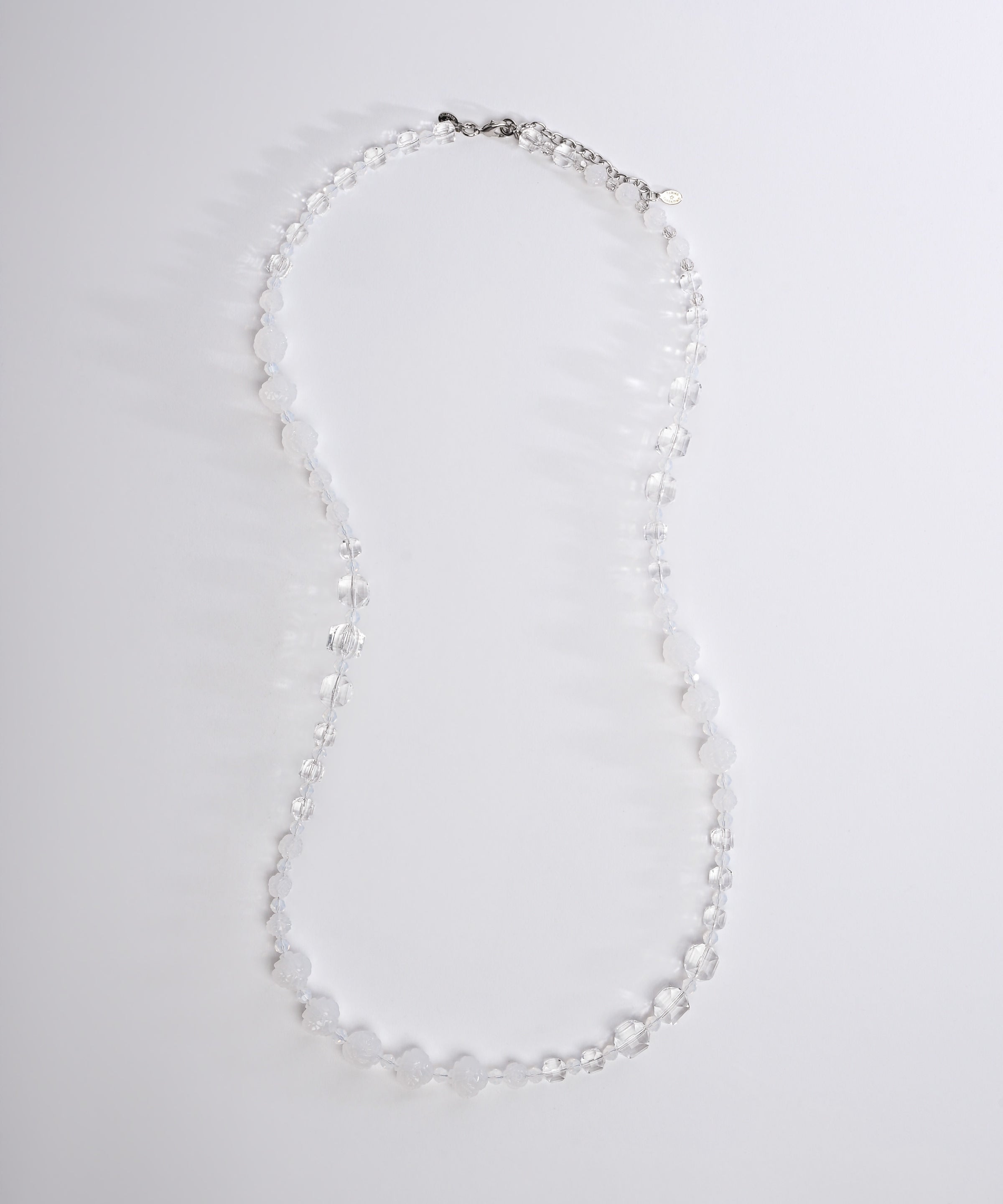 Carved Rose Long Necklace