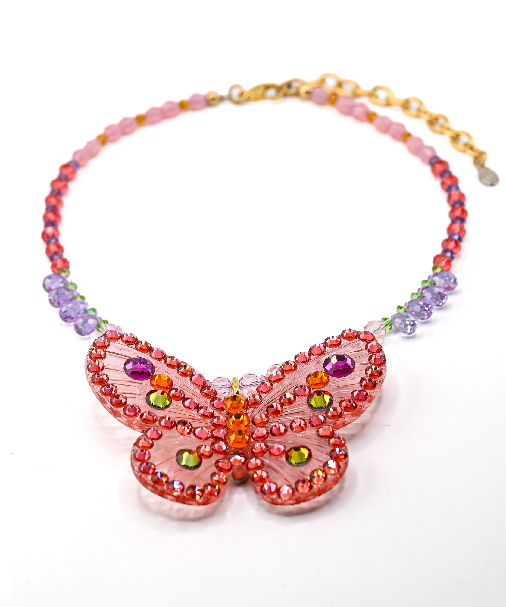 FLUTTERBY CRYSTAL NECKLACE