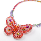 FLUTTERBY CRYSTAL NECKLACE