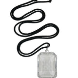 LUCITE GEM WRAP NECKLACE
