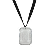 LUCITE GEM WRAP NECKLACE