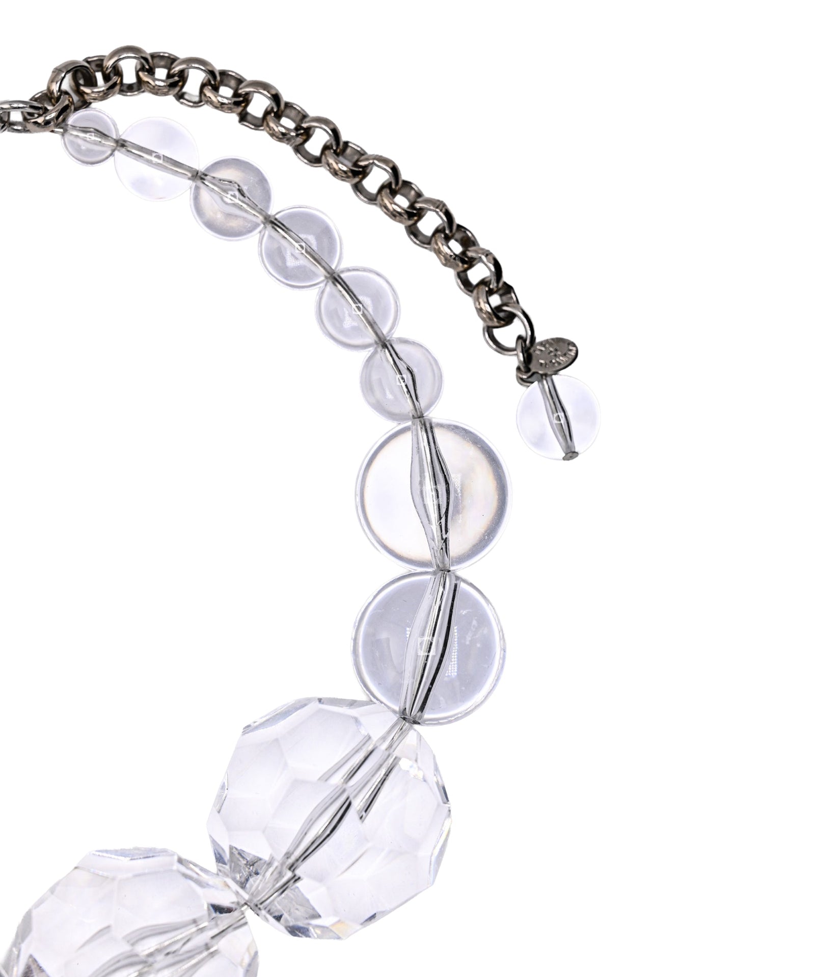 BIG LUCITE BANGLE NECKLACE