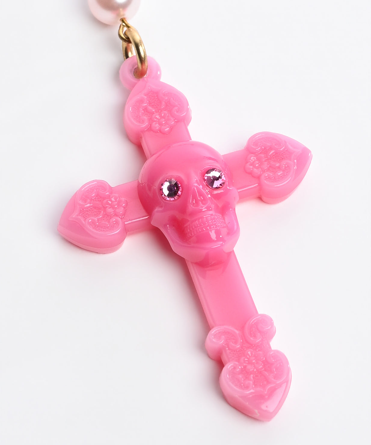 Skull Rosary Necklace