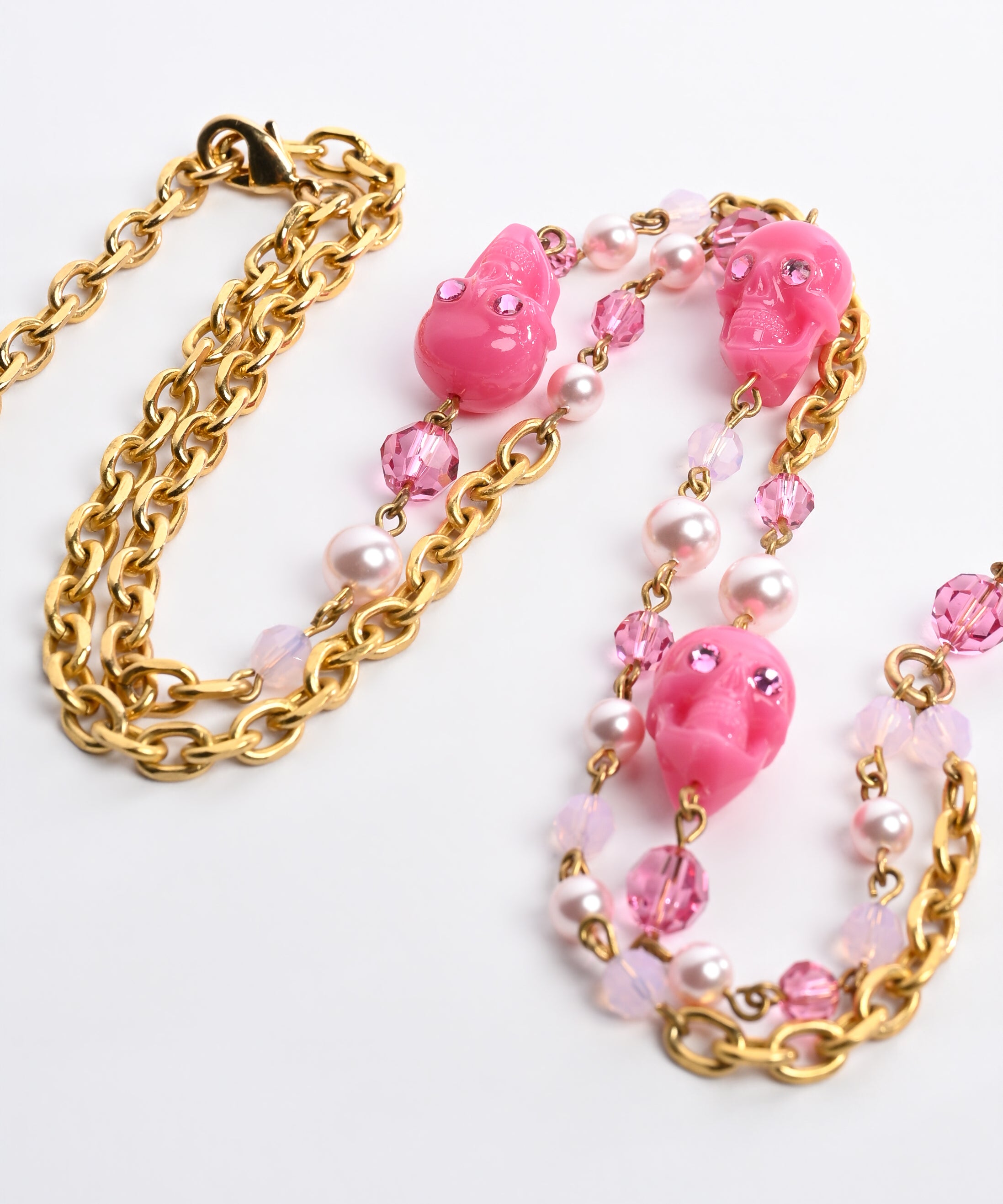 Skull Rosary Necklace