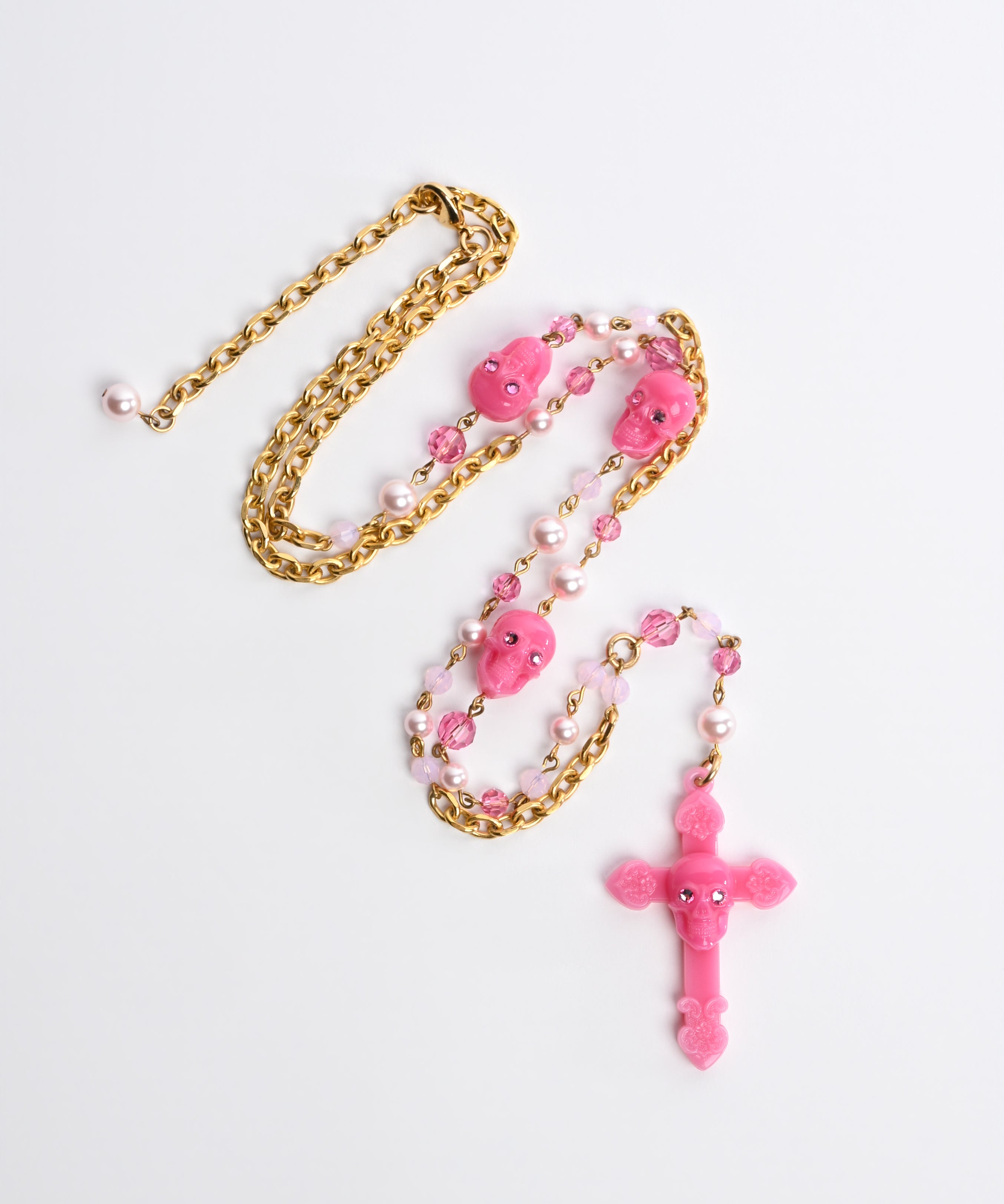Skull Rosary Necklace