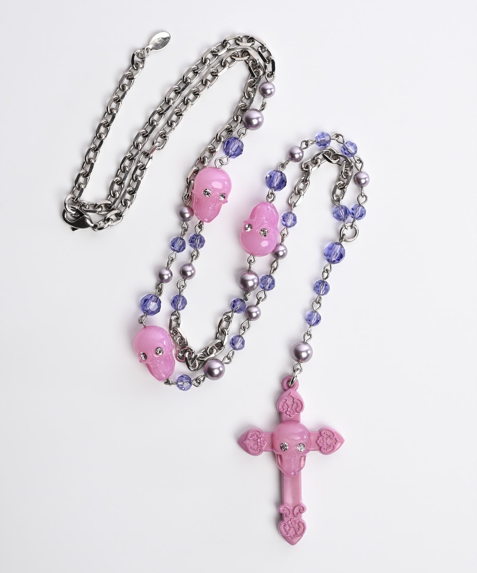 Skull Rosary Necklace
