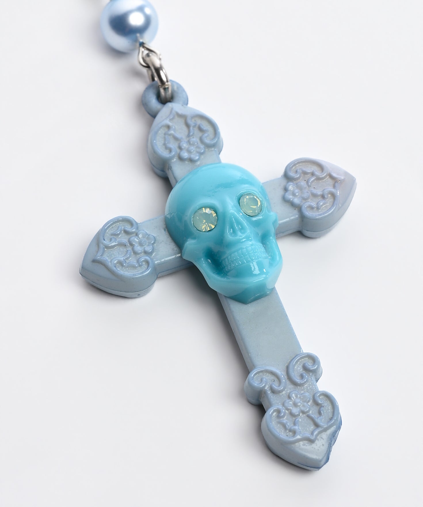 Skull Rosary Necklace