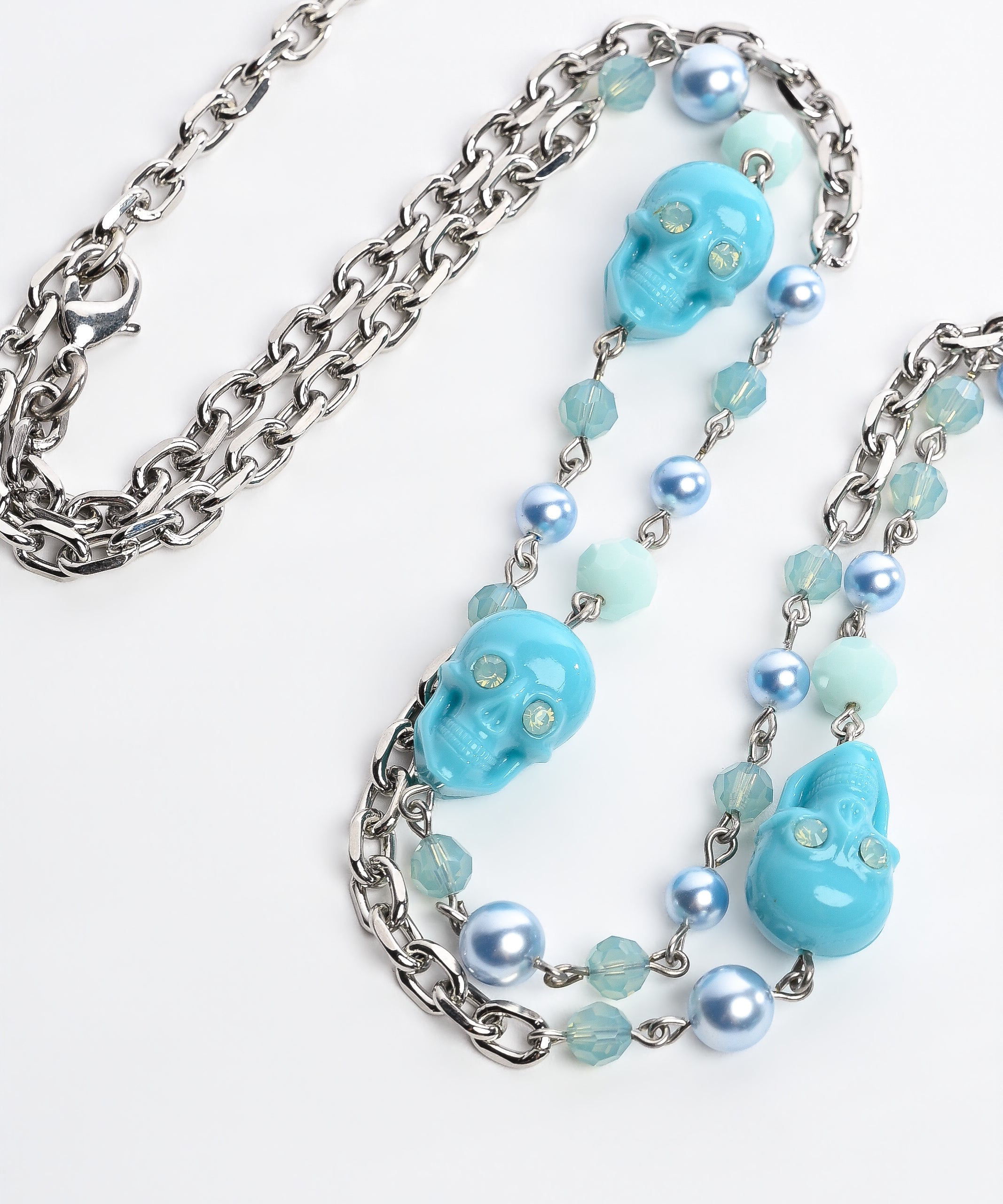Skull Rosary Necklace