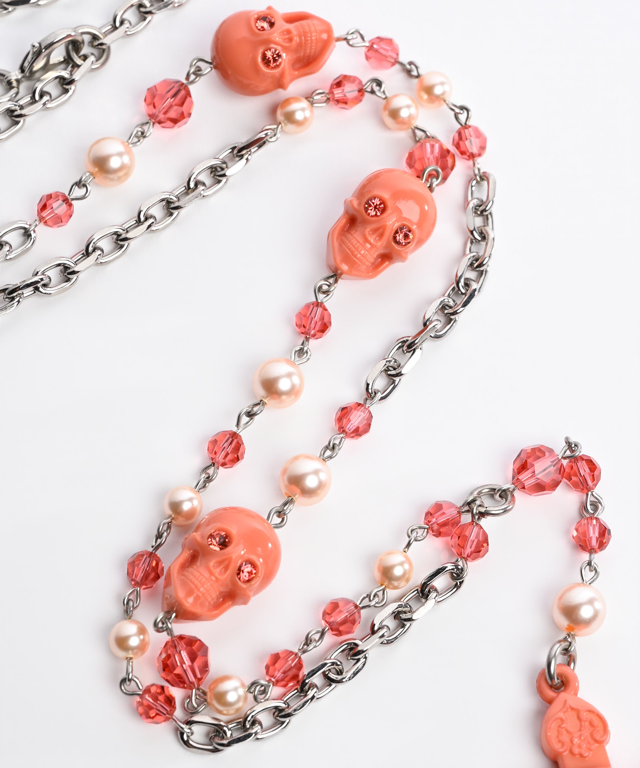Skull Rosary Necklace