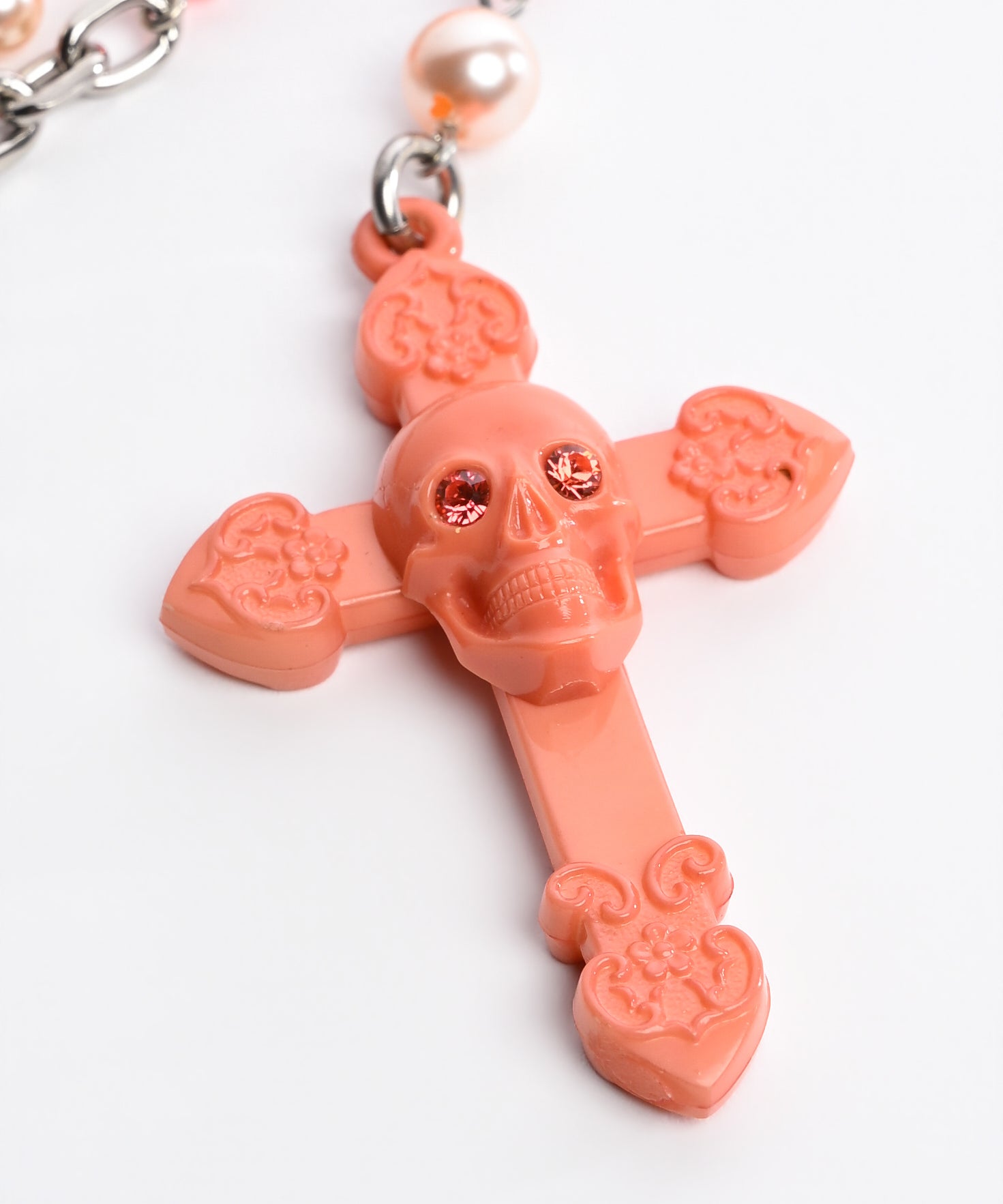 Skull Rosary Necklace