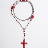 Skull Rosary Necklace