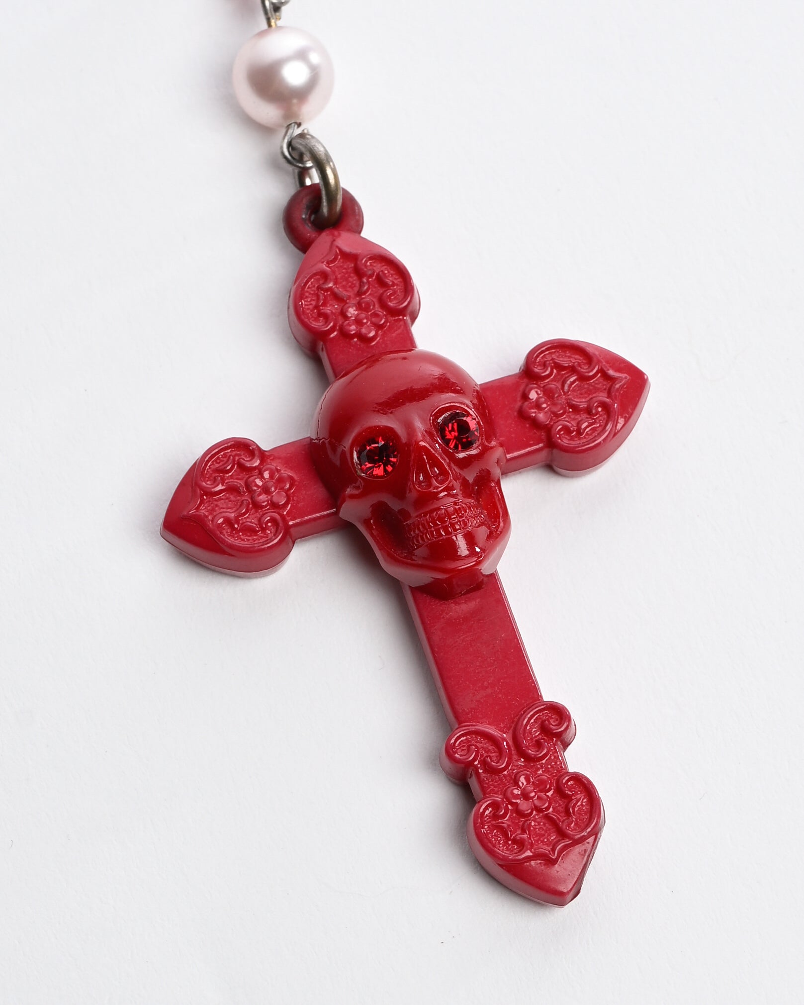 Skull Rosary Necklace
