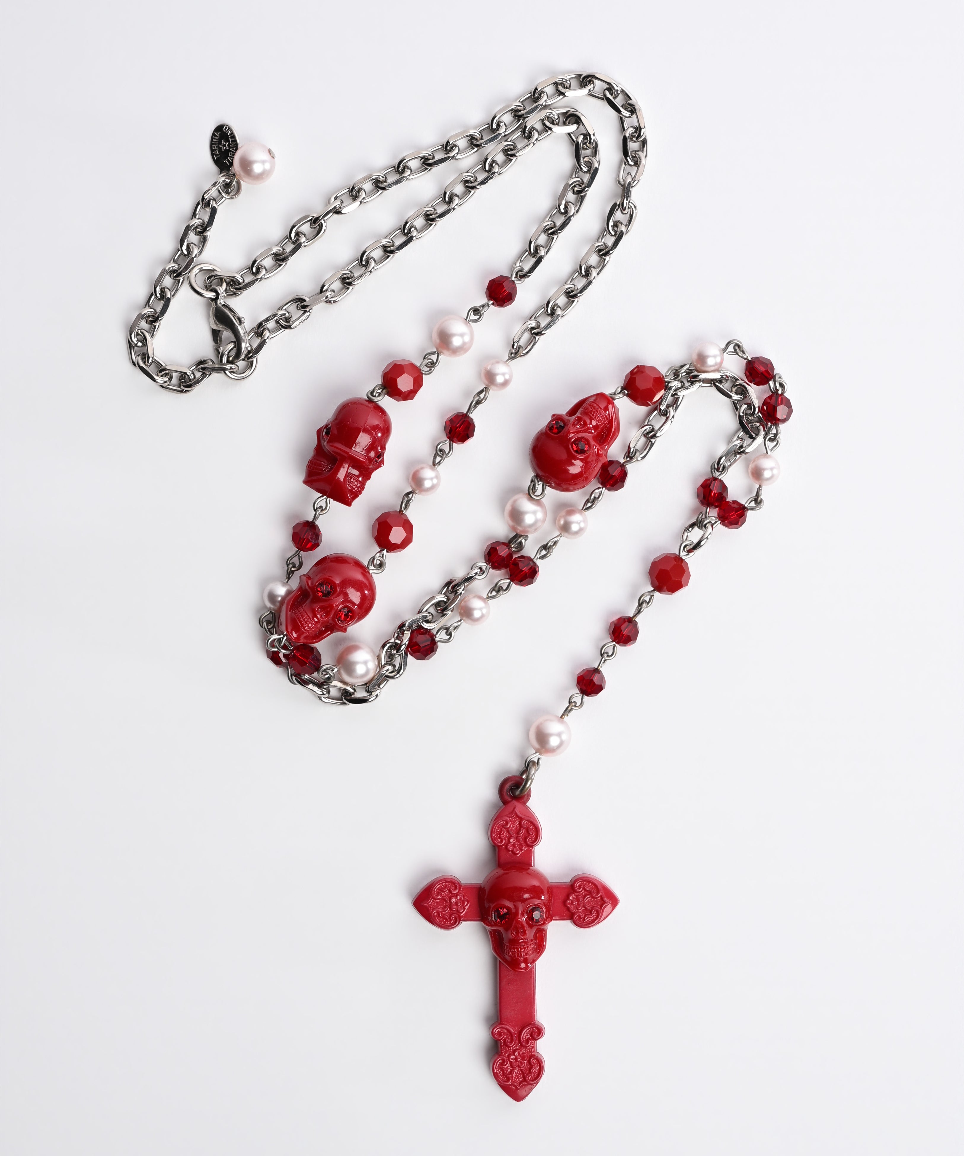Skull Rosary Necklace
