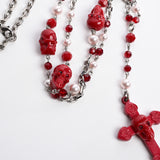 Skull Rosary Necklace
