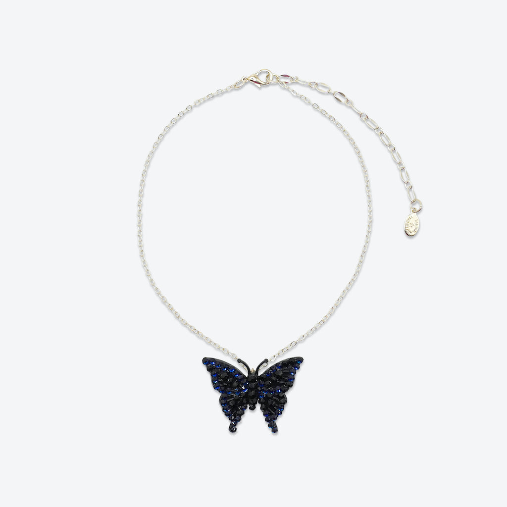 Poppin - Butterfly Pendant Choker | YesStyle
