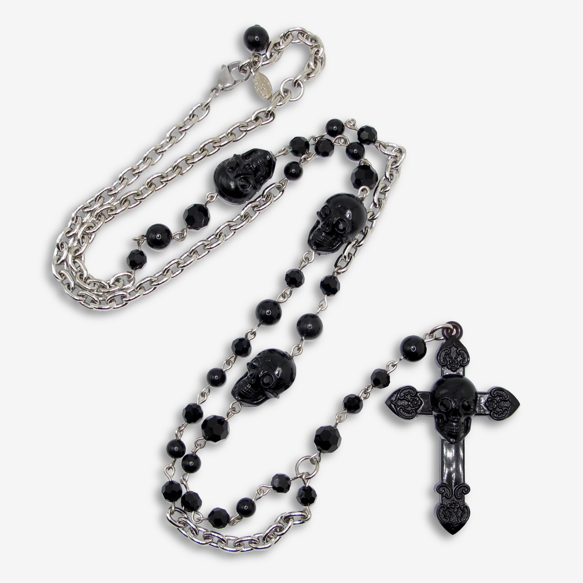 Skull Rosary Necklace