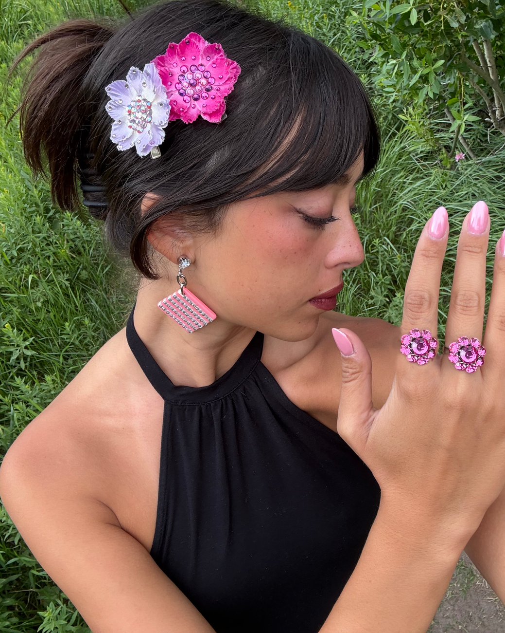 Silk Flower Anywhere Clip