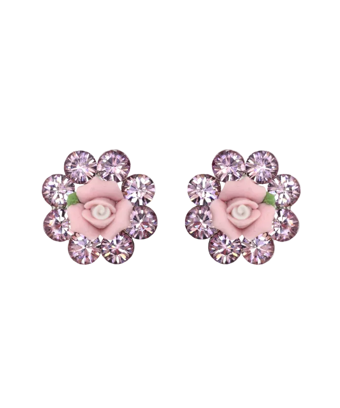 ROSE FLOWER EARRINGS