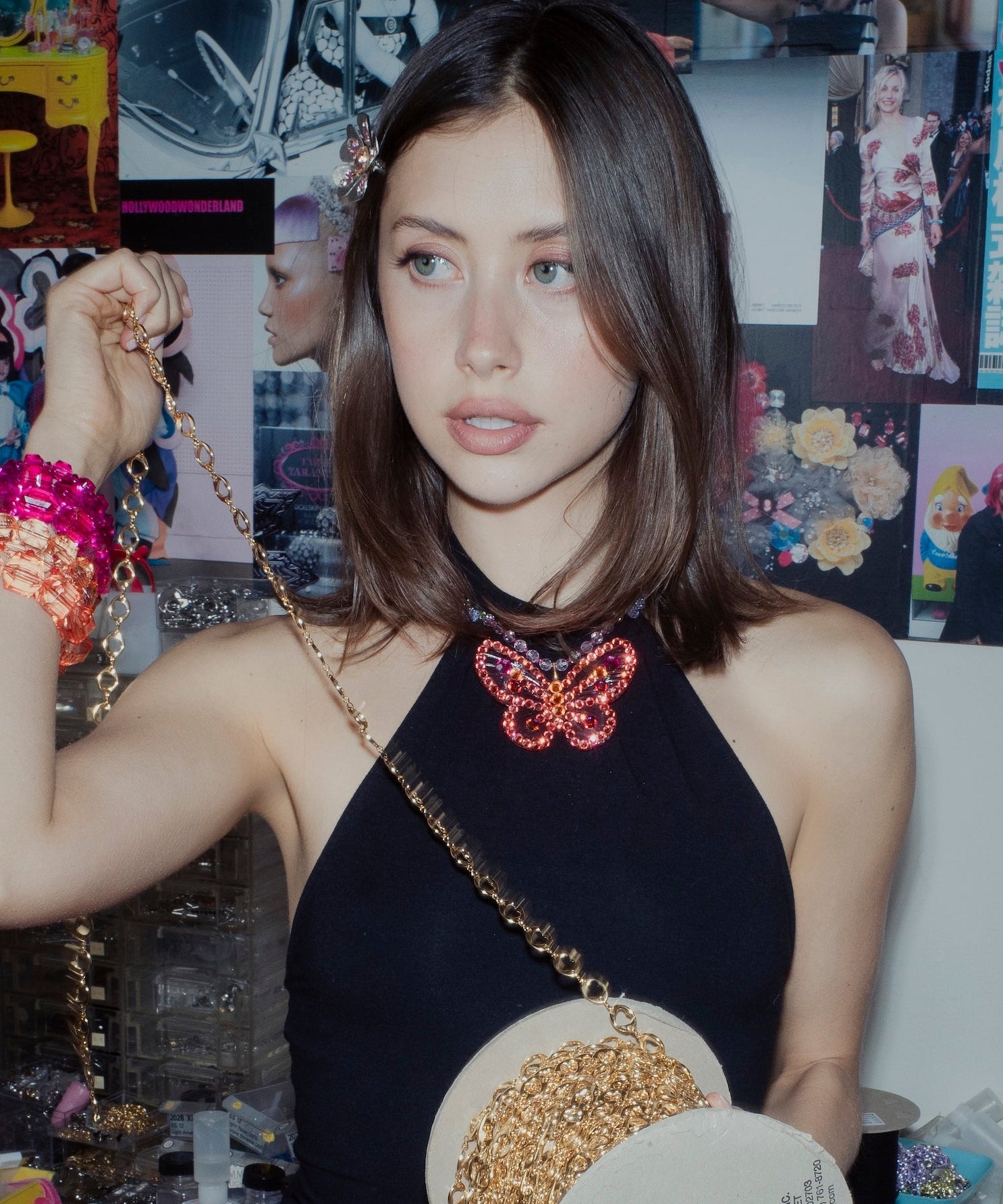 Flutterby Crystal Necklace