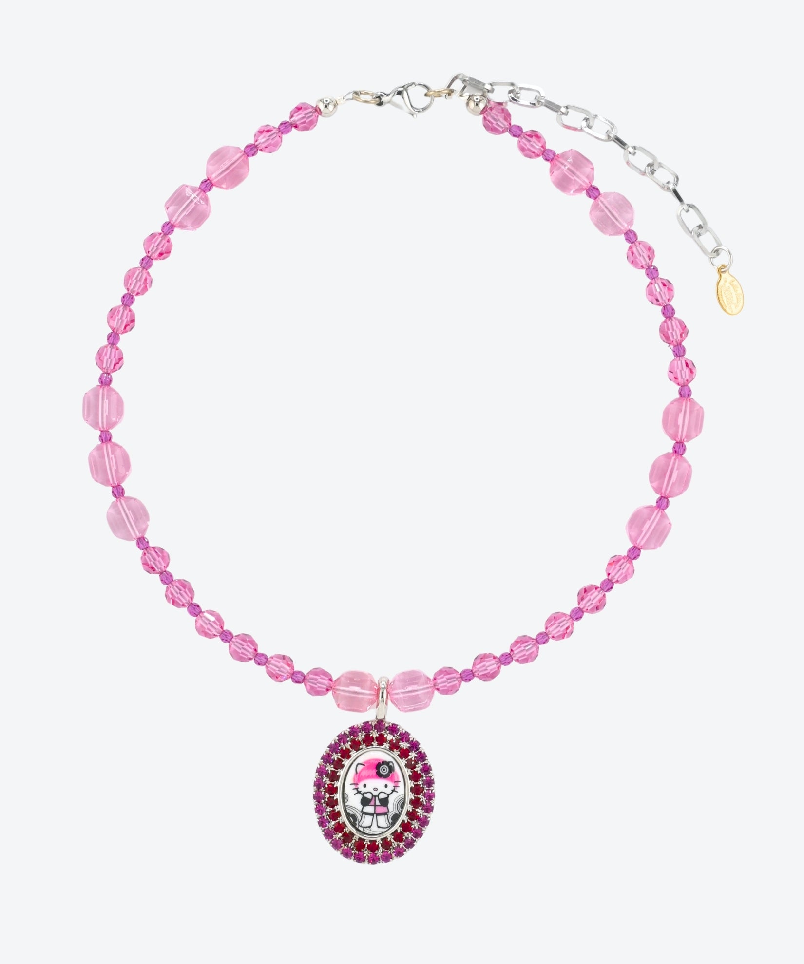 CANDY CRYSTAL KITTY NECKLACE