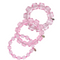 pink lucite bracelet stack