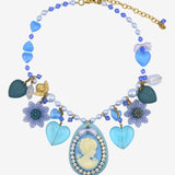 CANDY CAMEO BLUE NECKLACE