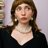 CAMEO FLOWER EARRINGS