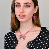 DOILY LACE HEART EARRINGS