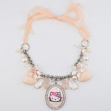 Peach Cream Pink Head Necklace