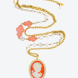 CAMEO PEARL NECKLACE