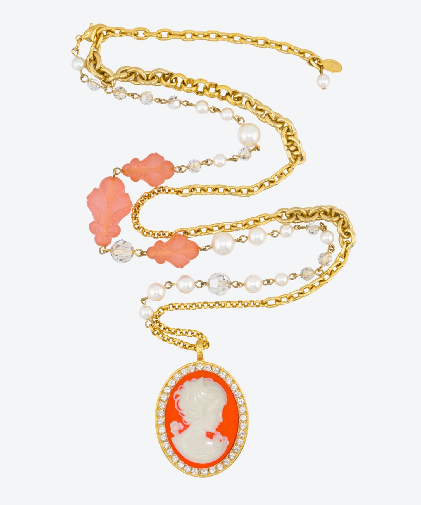 CAMEO PEARL NECKLACE