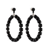 GEM CUT LUCITE HOOPS