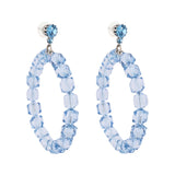 GEM CUT LUCITE HOOPS