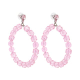 GEM CUT LUCITE HOOPS