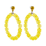GEM CUT LUCITE HOOPS