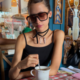 LUCITE GEM CHOKER