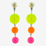MULTI NEON DROP EARRINGS