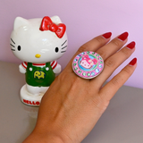 PUFF KITTY SCULPTED RING