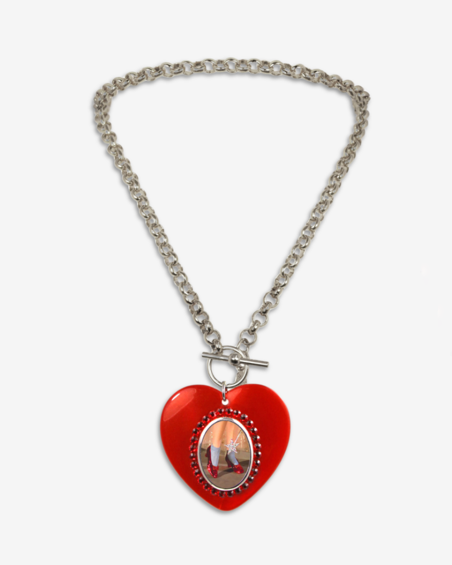 Dorothy Flip Heart Necklace