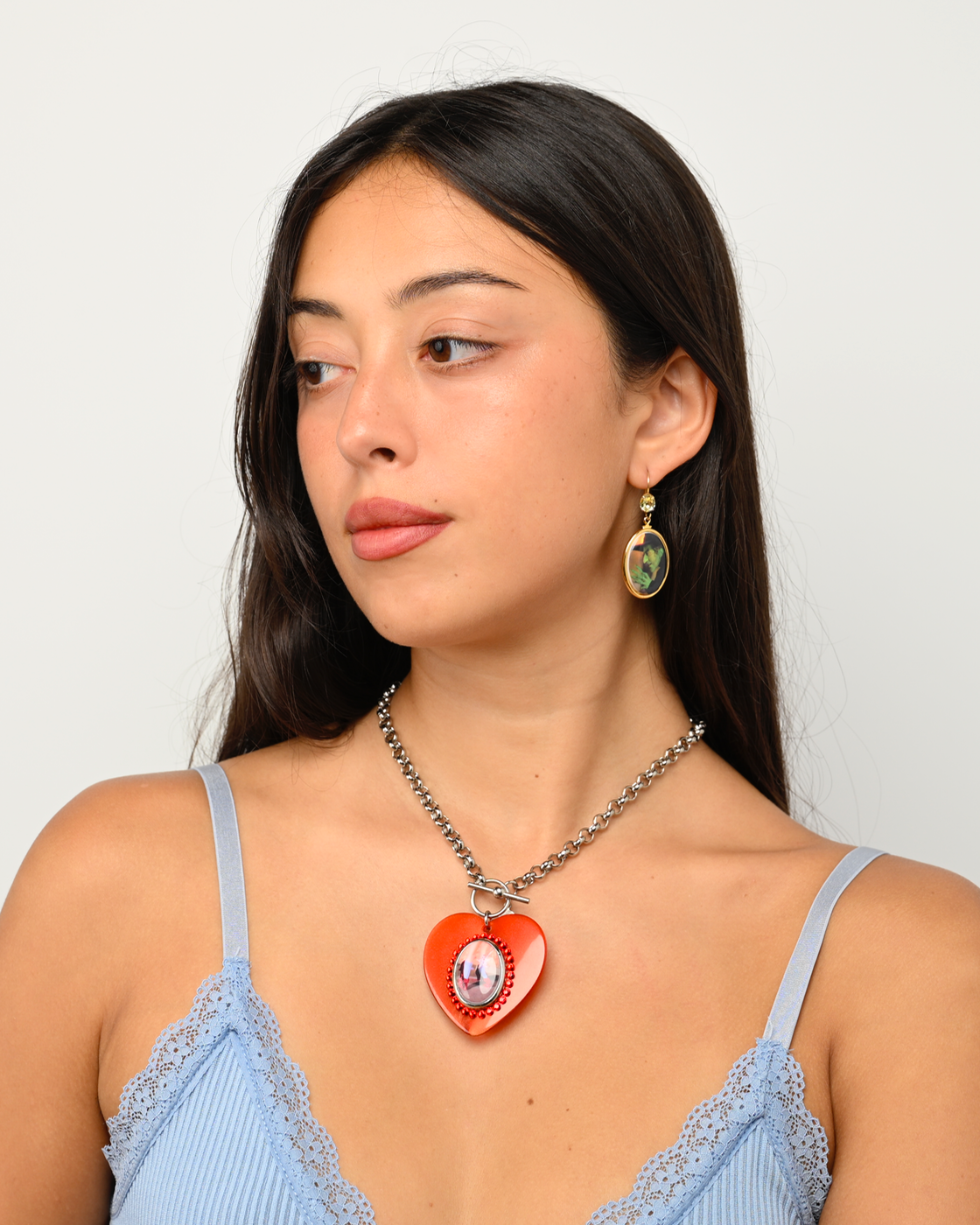 Dorothy Flip Heart Necklace