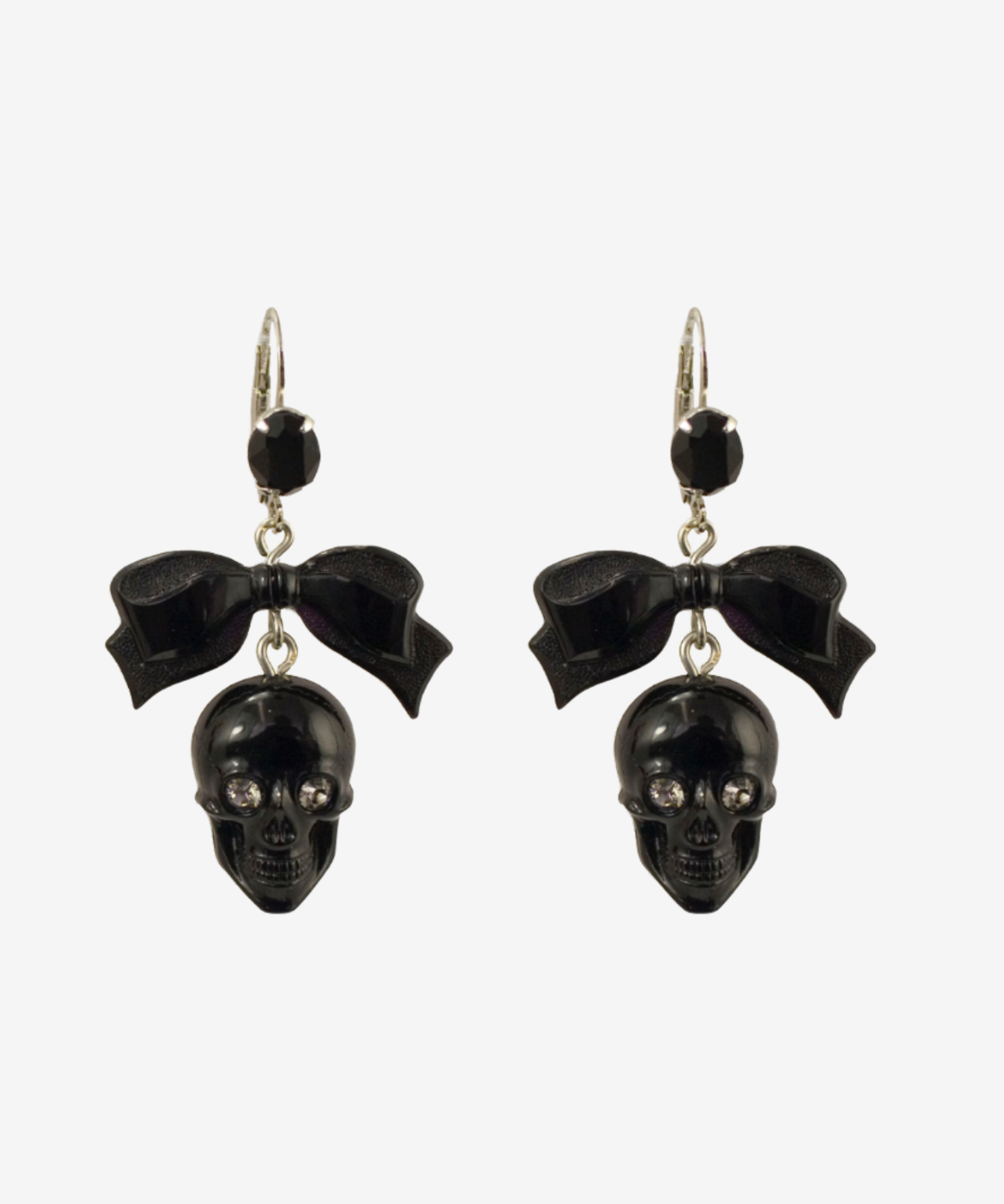 SKULL BOW EARRINGS